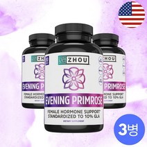 달맞이꽃 종자유 여성 호르몬 피부개선 효능 오일 1300mg 3병, 3개, 90캡슐