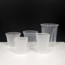 투명 플라스틱 화분 모음 삽목 난분 분갈이 모종 플분 호접란 투명분 슬릿 롱화분 서클링예방, 04.투명원형롱슬릿분24호