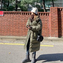 제이스타일 자체제작 로티센 스트링 퍼카라 롱패딩
