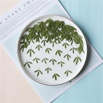 청첩장 꽃 말린부케액자 야관문 드라이플라워 압화 식물표본 DIY핸드메이드 드롭케이스, 01 본색(미염 12장), 01 나뭇잎