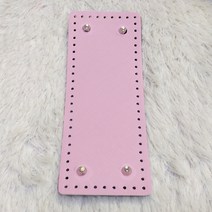 퀼트여왕 소꼬발 직사각형 가죽 가방바닥, 소꼬발 인디핑크23x9