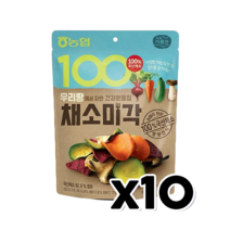 농협 채소미각 건강원물칩 영양간식 30g x 10개, 단품