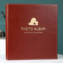 웨딩앨범 포토앨범 PU 사진 6 인치 1000 조각 대용량 가죽 저장 아기 가족 결혼식 스크랩북, H 6inch