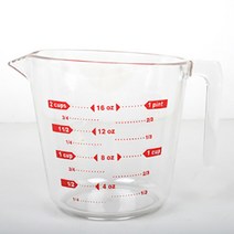 에코양행 계량컵 대(2컵) 500ml, 투명