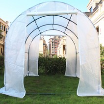 발코니 온실 난방 화방 보온 하우스 설비 채소밭 다육 원예 용품 비닐하우스, 16. 200X200X200CM 화이트 더블도어+2창