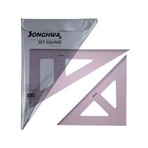 방안자 제도용 유선 정삼각-직삼각 45cm 삼각자 2개세트 -1개-72394EA, AA  본상품선택