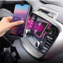 곰스카 그렌져HG송풍구거치대 자석거치대 마그네틱차량스마트폰거치대 3종, 에어마운트M거치대-블랙, 1개