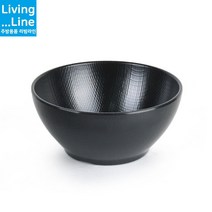 KT 블랙 무광 면기볼 냉모밀 냉면기 우동기 라면기 칼국수 비빔밥 덮밥 한정식 일식 그릇라멘 소면기 업소용 죽그릇, 면기볼_체크(흑)DS-7840