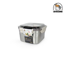 락앤락 숨쉬는 스텐 김치통 정사각 3L, 락앤락 숨쉬는 스텐 김치통 정사