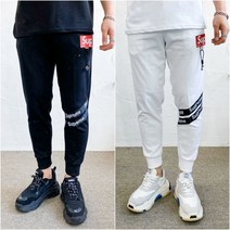 슈프림 패치 스트릿 패션 조거 팬츠 트레이닝 바지 3컬러