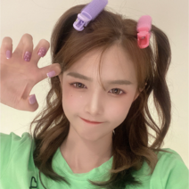 머리뽕 구르프 헤어롤 다이소뿌리볼륨 뿌리 볼륨 집게 고데기없이 웨이브, 구르프_진핑크