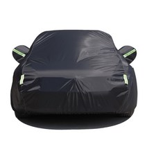 자동차 차양 커버 외부 Peotector 사계절 눈 얼음 우박 방수 방진 차양 자외선 방지 자동차 야외 커버 차, 01 Black_03 3XL