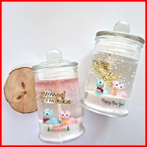 (공효진용기 2개만들기) 뿔사슴-크리스마스 양초 젤캔들 키트 만들기(150ml/2), 블랙체리, 핑크