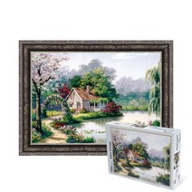 퍼즐피플 수목산장 직소퍼즐 모음, 수목산장 500피스 액자포함(엔틱실버), 500p, 퍼즐유액 포함