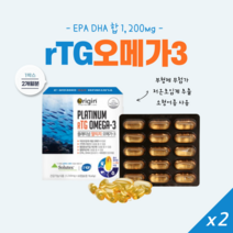 RTG오메가3 알티지오메가3 저온초임계 흡수용이 소형어종 멸치어유 생선 피쉬오일 DHA epa 무부형제 솔루텍스 IFOS 기억력 개선 혈행 알티지오오메가3, 2박스 (4개월분)