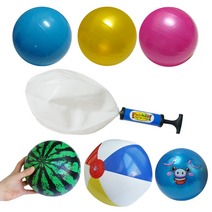 탱탱볼 수박 칼라 무지 장난감 고무공 비치볼 18cm 1P, 칼라무지탱탱볼(옐로우)