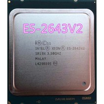 CPU 인텔 제온 CPU 프로세서 E52643V2 공식 버전 3.50GHz 6 코어 25M LG 호환 호환A2011 E5 빠른 V2