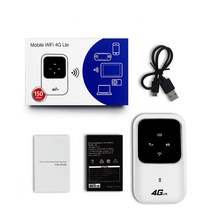 핸드폰 공유기 포켓와이파이 MINI wifi 3G 4G Usim 4g lte 라우터 자동차 모바일 2.4g 무선 라우터 100mbps 핫스팟 sim 4g-fdd 모뎀, 4g 무선 라우터, 하얀색, 1개