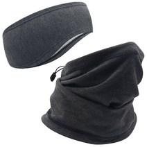 럭키맘 방한용품 세트 기모안감 귀마개+넥 게이터