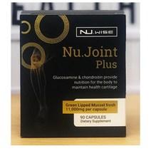 NZ 직구 Nu Wise Nu. Joint 글루코사민 & 콘드로이틴 그린 입 머셀 Plus 90캡슐 1팩, 수량, 상세참조