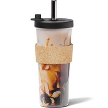 Dodoko 710ml(24온스) 누출 방지 재사용 가능한 보바 컵 및 스무디 텀블러 재밀봉 뚜껑 플러그 포함 | 버블티 보바를 위한 넓은 스테인리스 스틸 빨대 식기세척기 사용, Night