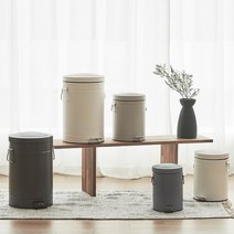 한샘 심플빈티지 페달 휴지통 12L, 단품