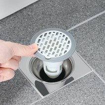 냄새 차단 하수구 트랩 3개 화장실 배수구 덮개 욕실용 거름망 마개 악취 뚜껑 욕실 베란다 세탁실 배수관 커버 제거, R19099W(회백색3개