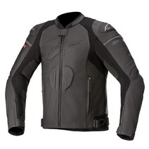 Alpinestars GP Plus R V3 라이드니트 가죽 재킷 블랙/블랙, 50, Black/Black