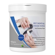 귀 발바닥 전용 눈물자국 턱드름 소독 크리너 amp 개 치과 물티슈 치아 청소 및 관리 치석 제거제, 없음