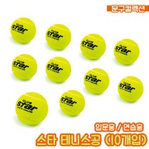 테니스공 (10개) 스타클럽 테니스공 연습용 입문용 테니스용품 공