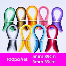 벨벳 자이언트 얀 실 자이언트얀 가방 자이언트 얀 100 개몫 quilling 종이 모듬 된 혼합 색상 종이 접기 용지 너비 35mm 수제 작품 꽃 diy 공예 종이 장식 용품, 3mm 39cmb