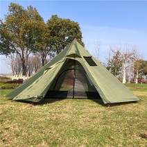 대형 인디언 티피텐트 감성 면 텐트 피라미드 걸이식 이너 텐트 캠핑 배낭 천막 1 인용 사냥 낚시 피, 한개옵션0