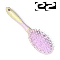 EZ 정전기 방지 에어 쿠션 타원형 패션브러쉬(퍼플), 1, 낱개