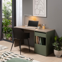 리바트 프레일 하부수납형 1200 책상(8색), 그레이상판/그레이하부책장