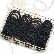 이쁨달다 머리끈맛집 국내산 피넛 땅콩 슈슈 헤어끈70입세트 3종 파우치증정