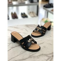 앙세르 ANCER 세이브존08 천연소가죽 버클 슬리퍼 ANSN5803