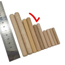 나무 목다보 다보 피스 선반 볼트 원목 목봉 목심 못 커버 목재 캡 8X60, 1개
