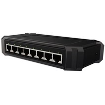네트워크 스위치 허브 8포트 1000Mbps 기가비트 네트워크 스위치 이더넷 스위처 홈 션트 모니터링 검정색, 01 Black