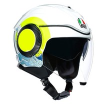 AGV 헬멧 ORBYT SUNSET WHITE/YELLOW ELUO, S