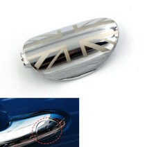 핸들 커버 chrome 도어 핸들 잠금 키 구멍 커버 트림 캡 자동차 외부 잠금 액세서리 커버 미니 쿠퍼 f55 f56 2013-2019, 없음