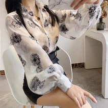 빌리즈빈 보타이 블라우스 가을 여성 프릴 셔츠 블라우스 S3034