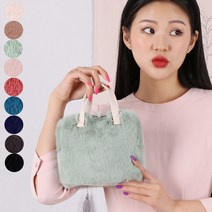 B972 셀리나 미니 토트백 퍼가방 털가방 미니백 숄더백 크로스백 스마트폰 핸드폰 정장 예쁜 손가방 겨울 패션 핸드백 페이크 퍼 가벼운 가방
