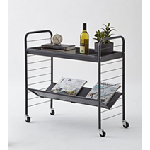 한샘 철제 이동식 북카트 북트롤리 블랙 단품 1개