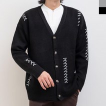 심플 남자 멀티 포인트 니트 가디건 봄가을코디 데이트룩 대학생룩 얇은아우터 간절기외투 남친룩