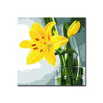 DIY캔버스페인팅 명화그리기 유화 세트 그림 액자, E45_노란수선화