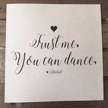 Trust Me You can Dance Love Alcohol - Wedding Signage - 8x10 PRINT - Unframed - Reception - RUSTIC -, 1