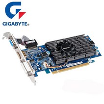 GIGABYTE G210 1GB 그래픽 카드 64 비트 GDDR3 비디오 nVIDIA Geforce GPU 용 원본 Dvi VGA GT630 GT710 GT730 중고