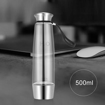 수소 발생기 물병 휴대용 사무실 스테인레스 스틸 304 알칼리 이온수기 메이커 USB 400ml, 01 YELLOW