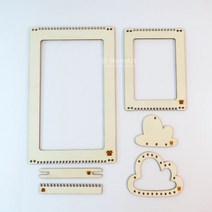 [맘아트] 나무 위빙틀 6종 세트, 단품