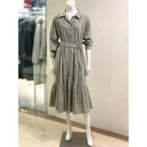 [아이엠미스틱] 게더 주름 롱 원피스(2color) MOP0501